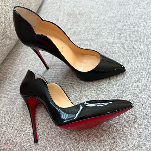 Christian Louboutin hot chick black heels. - Picture 2 of 6